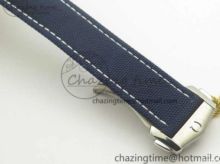 0426 EasyCare Aqua Terra Master Ryder Cup Edition VSF 1:1 Best Edition White Textured Dial on Blue Nylon Strap A8500 Super Clone 8016